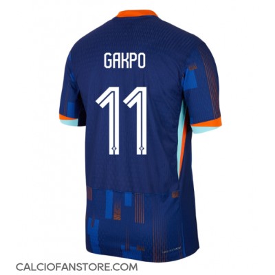 Maglia Calcio Paesi Bassi Cody Gakpo #11 Seconda Divisa Europei 2024 Manica Corta Maglia Calcio Paesi Bassi Cody Gakpo #11 Seconda Divisa Europei 2024 Manica Corta